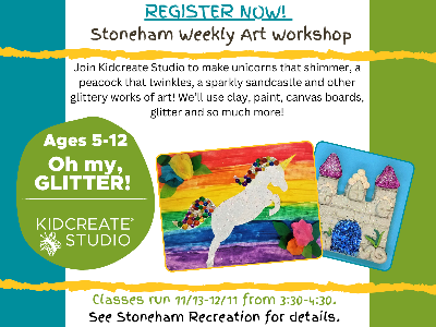 Kidcreate Studio - Wilmington. Stoneham: Oh my, GLITTER!